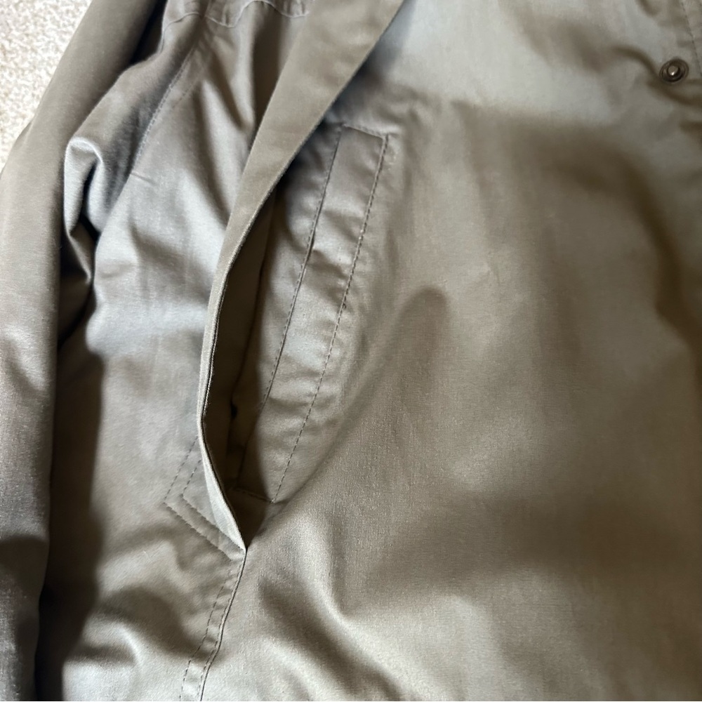 Vintage 90s Pacific Trail Jacket XXLT Outdoors Windbreaker Parka Bomber Olive - Picture 7 of 12